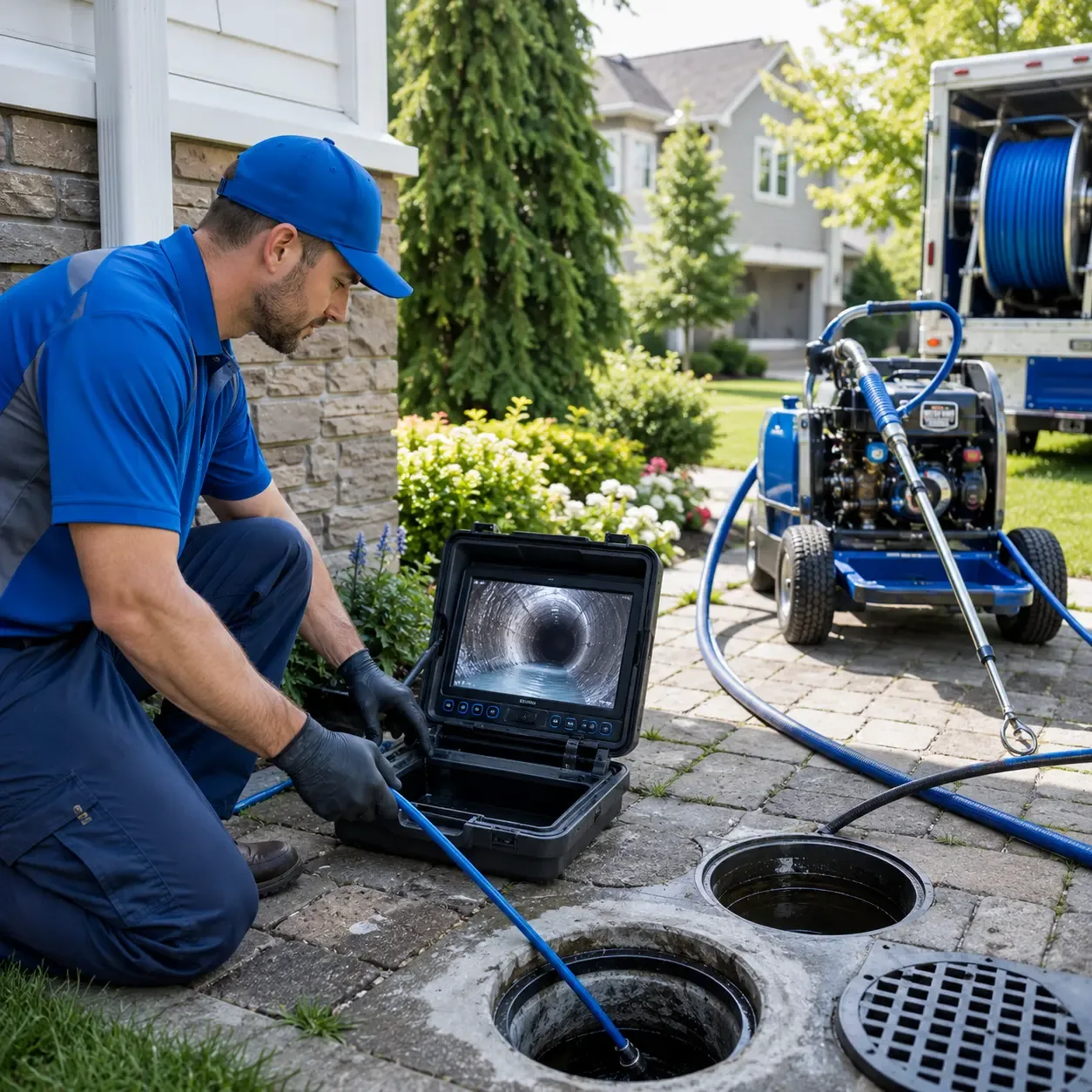 Outdoor drain cleaning professionals serving Knoxville, MD