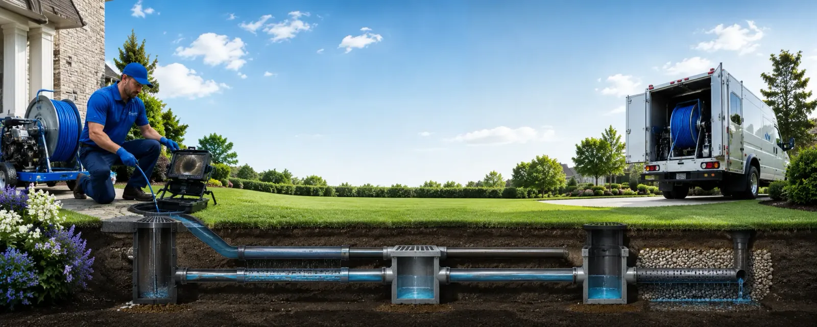 Outdoor drain cleaning information for Knoxville, MD